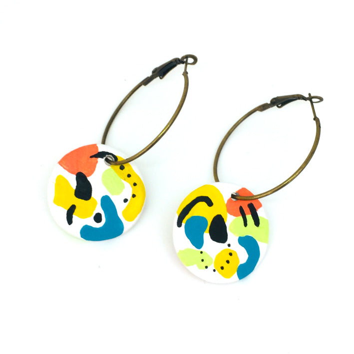 hoop-disc-earrings