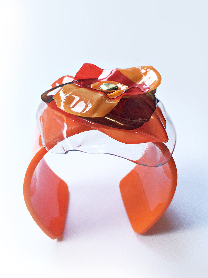 Orange Cuff Bracelet by ENNA