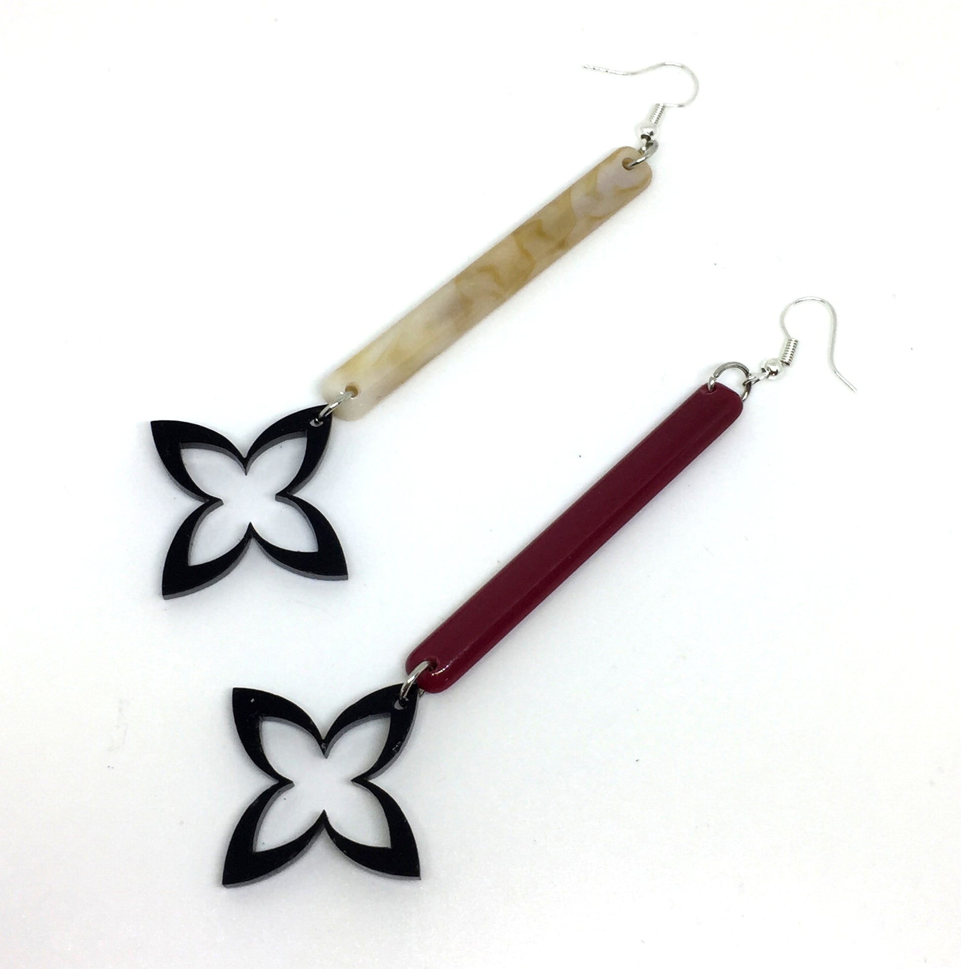 maroon-bar-earrings