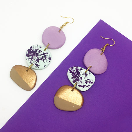 drop tiered earrings